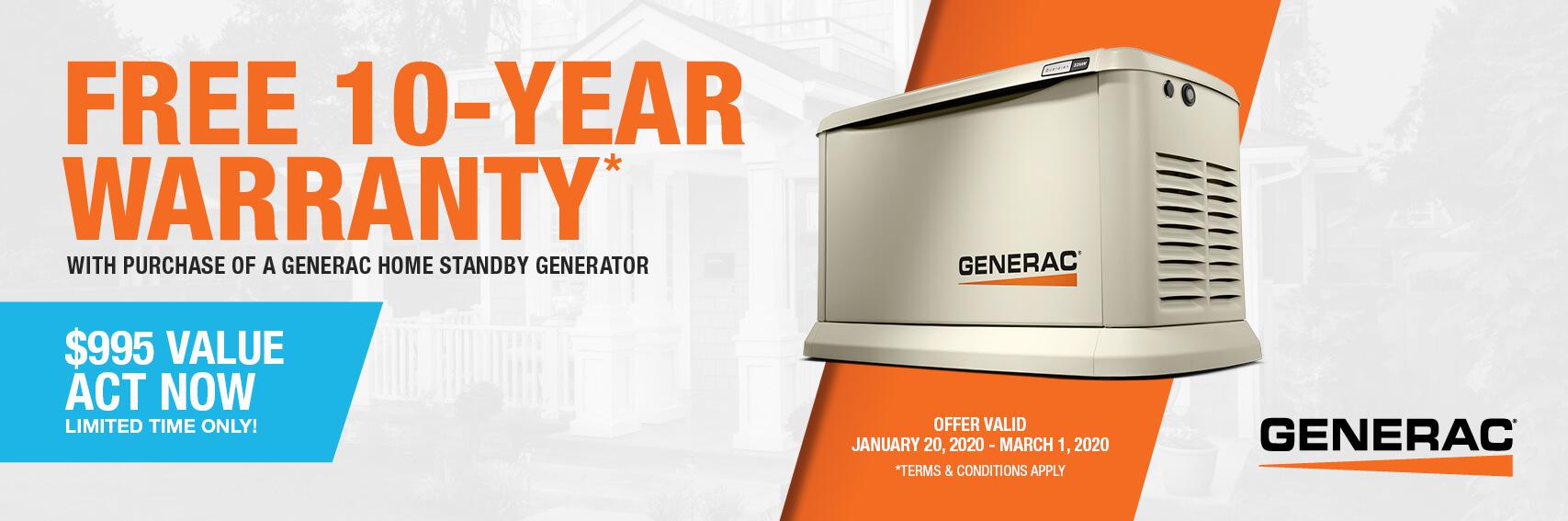 Homestandby Generator Deal | Warranty Offer | Generac Dealer | Escondido, CA